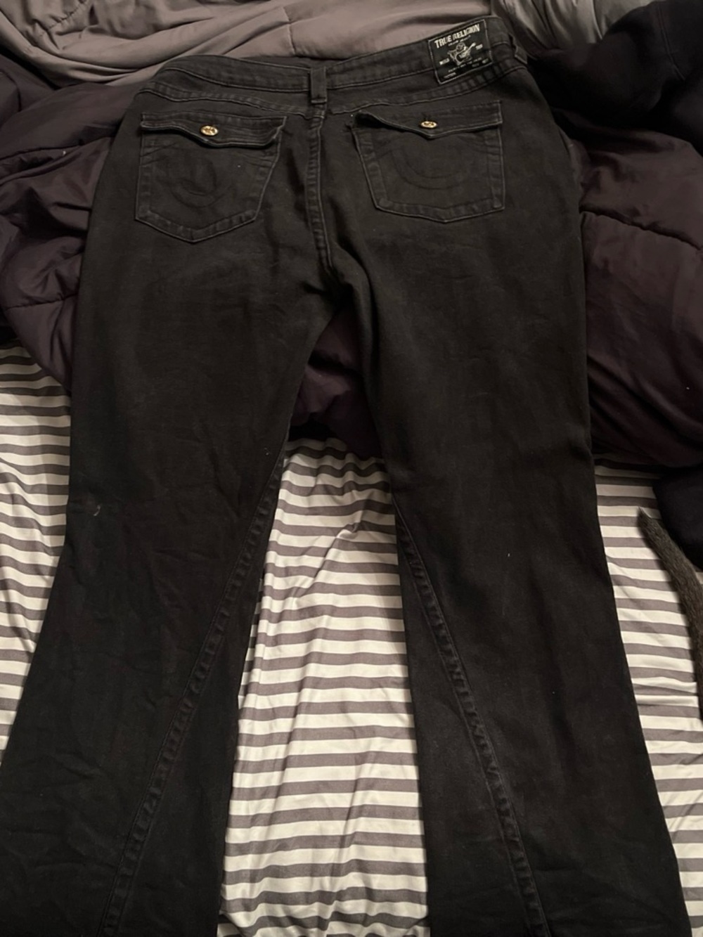 Joey Black Women's Boot-Cut Jeans with Back Pocket Detail